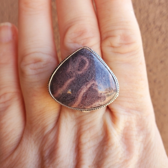 New Mookaite Jasper 925 Silver Ring. - Picture 16 of 16
